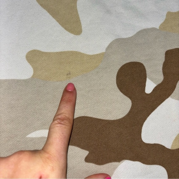 Adidas Tan White Camo Crewneck Sweatshirt Men’s XL Comfortable Cozy Casual Top - Picture 15 of 15